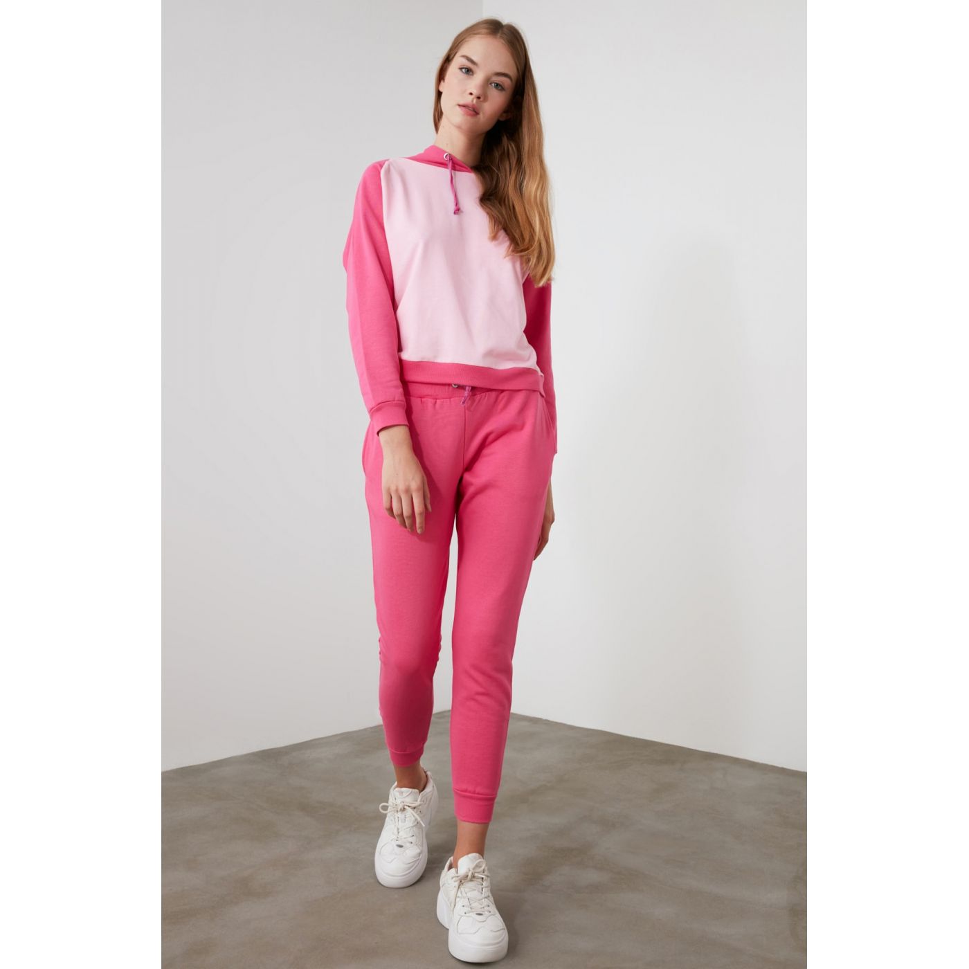 Trendyol Pink Basic Jogger Knitted Tracksuit bottom