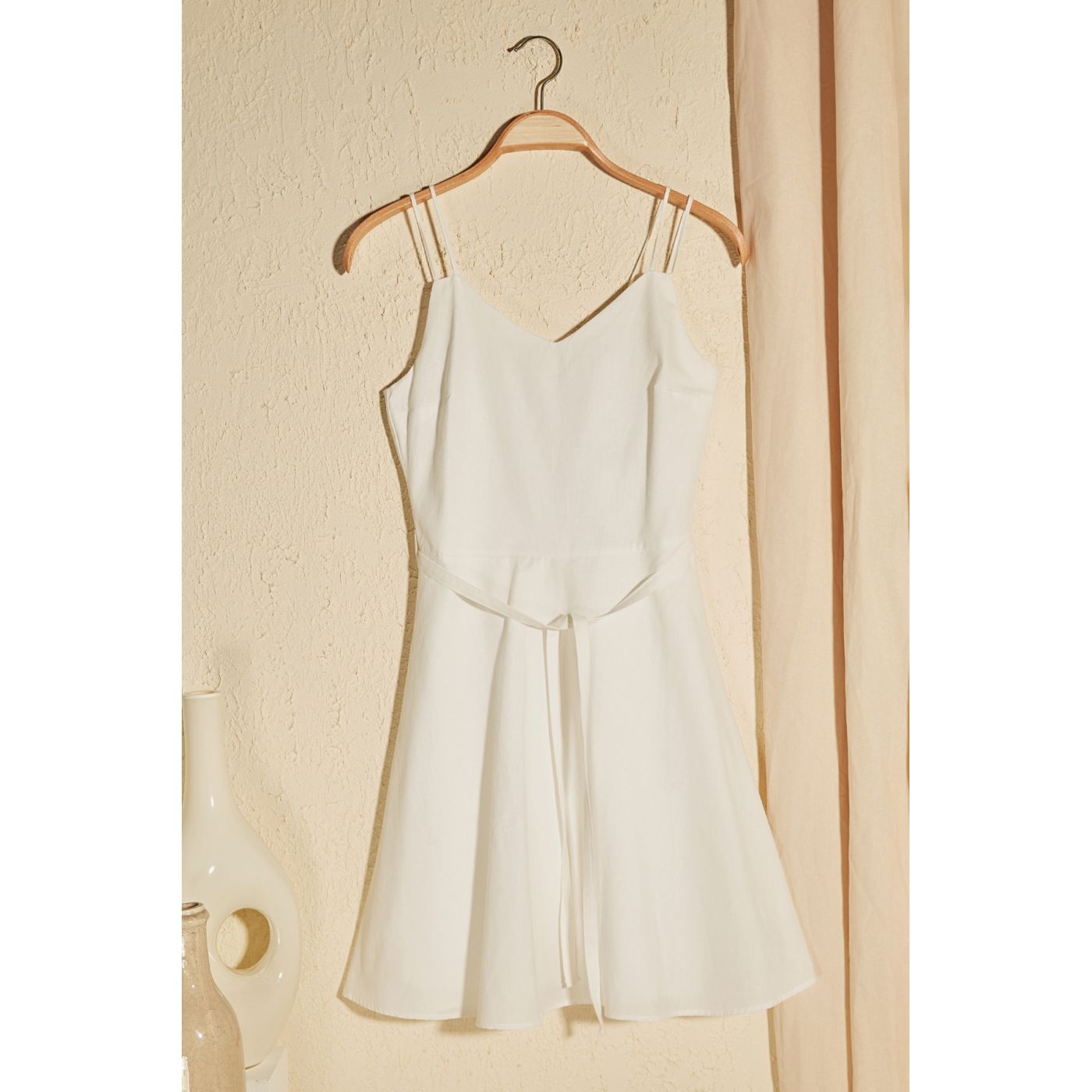 Trendyol Ekru Belt Strap dress