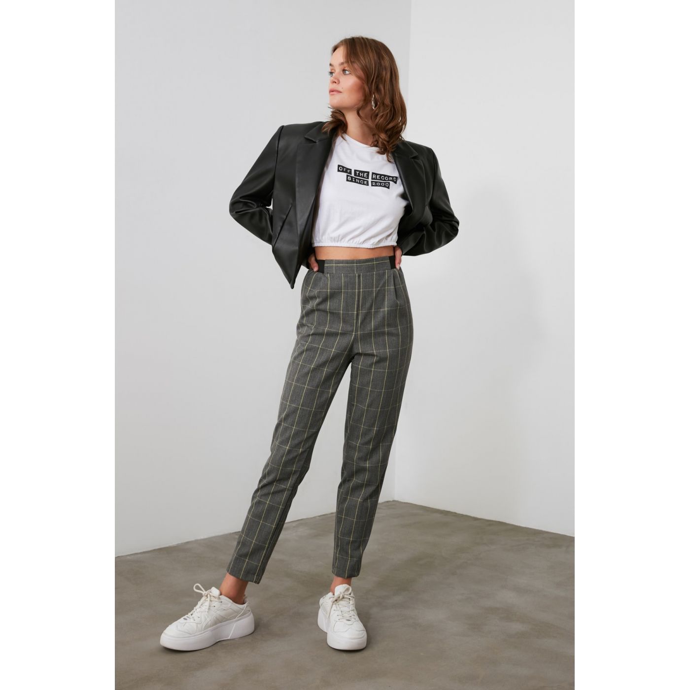 Trendyol Khai Plaid Pants