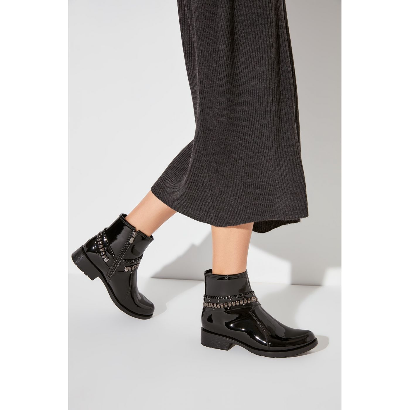 Trendyol Black Rugan Women's Boots & Bootie