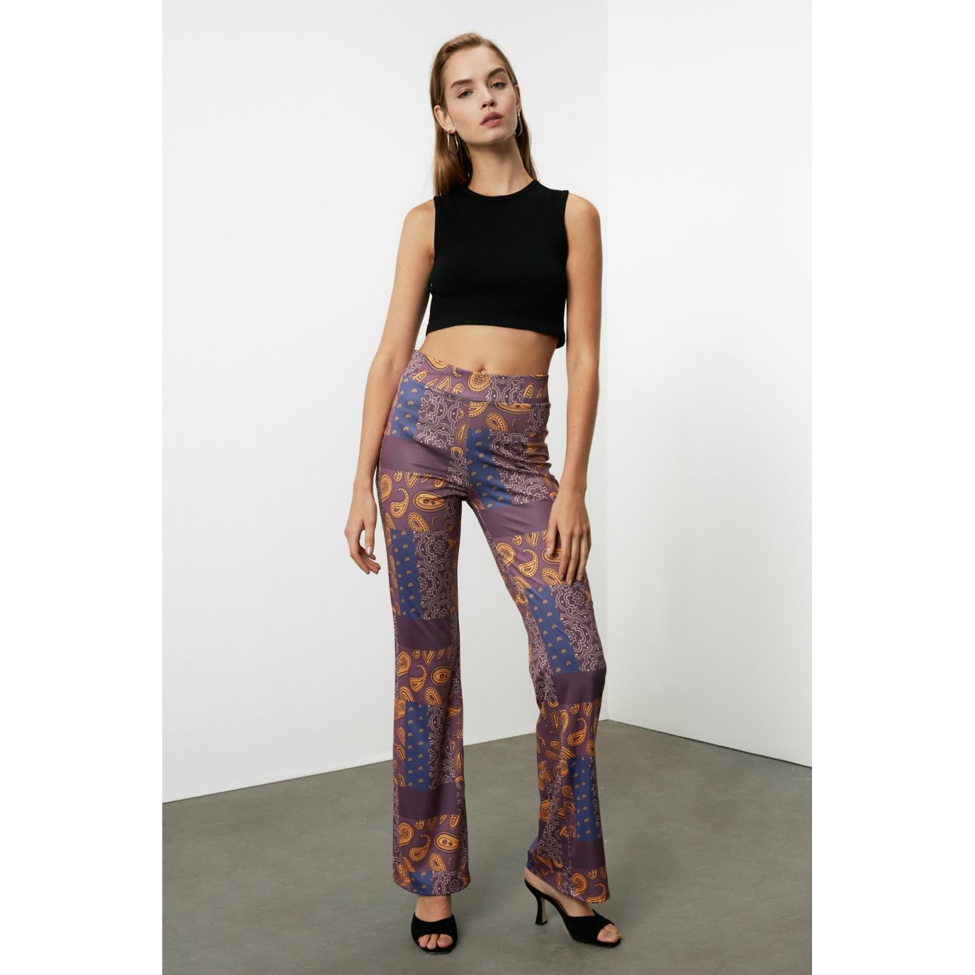 Trendyol Multicolor Printed Knitted Trousers