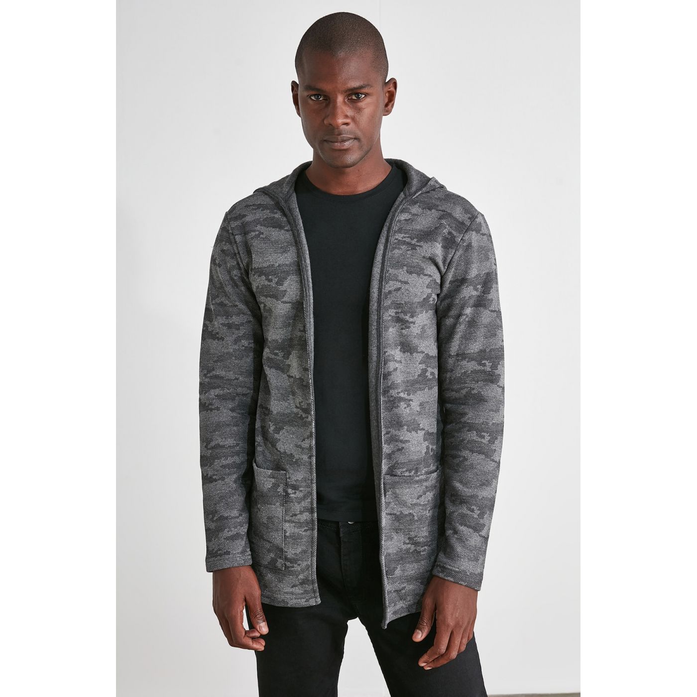 Trendyol Khai Men Camouflage Regular Fit Cardigan