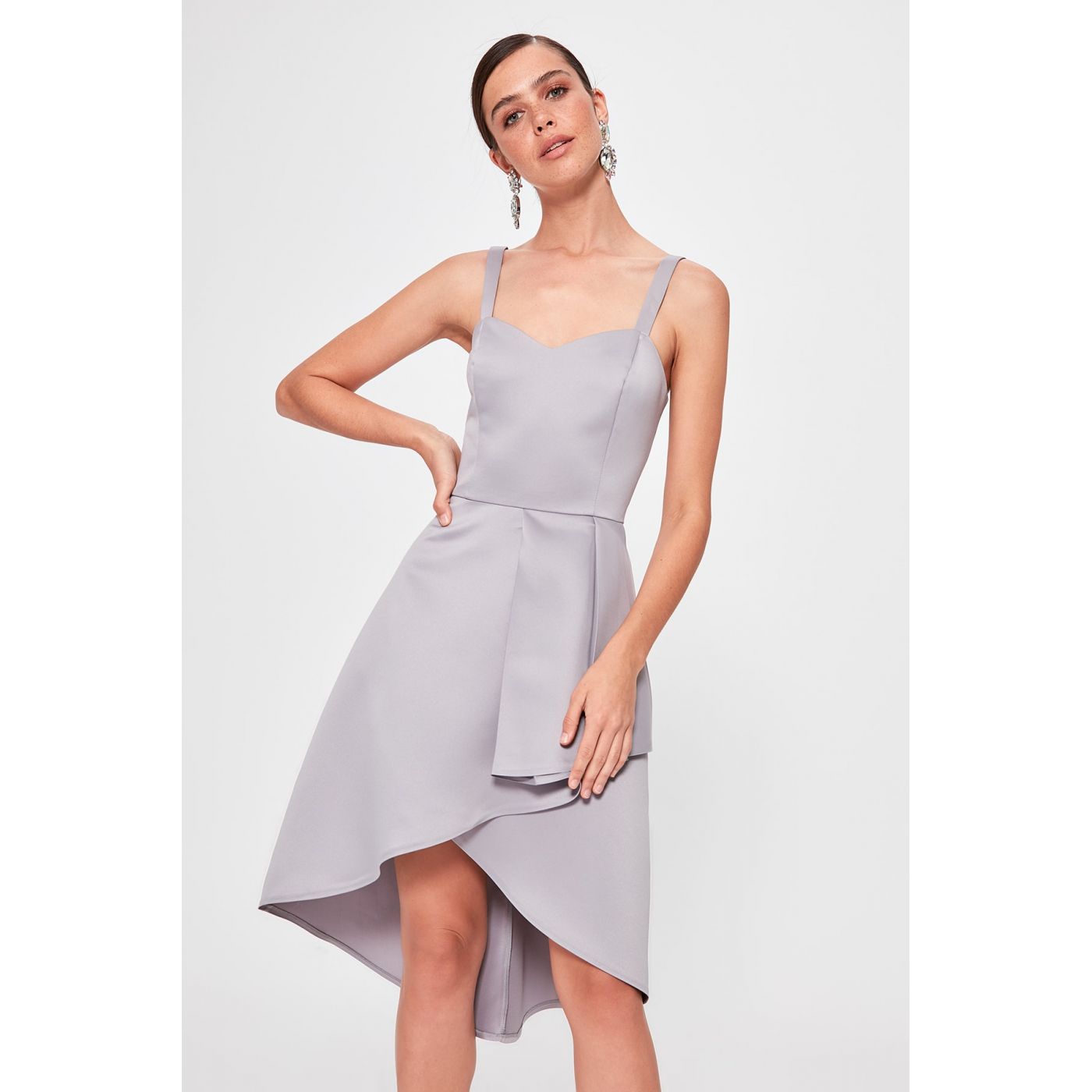 Trendyol Grey Strap Dress