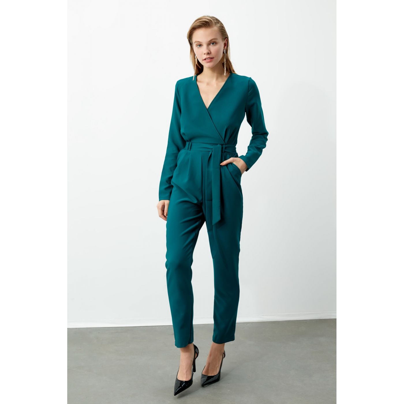 Trendyol Oil BeltEd Jumpsuit