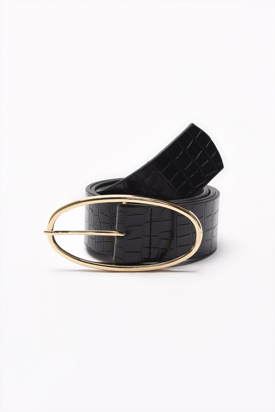 Trendyol Black Buckle Kroko Belt