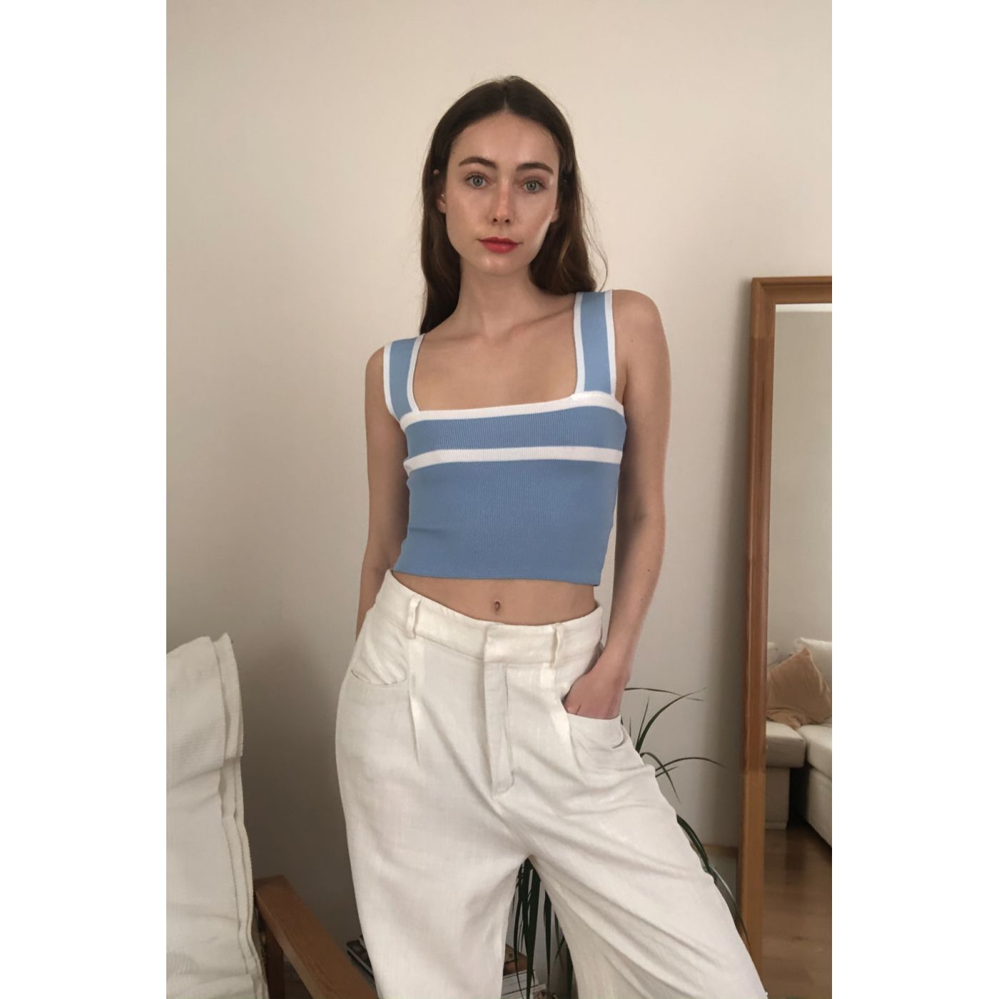 Trendyol Blue Block KnitWear Blouse