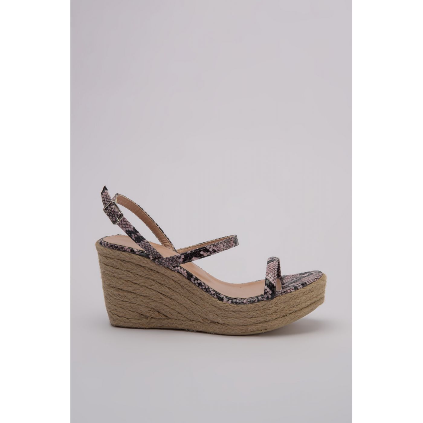 Trendyol Pink Snake Patterned Women Filler Heels