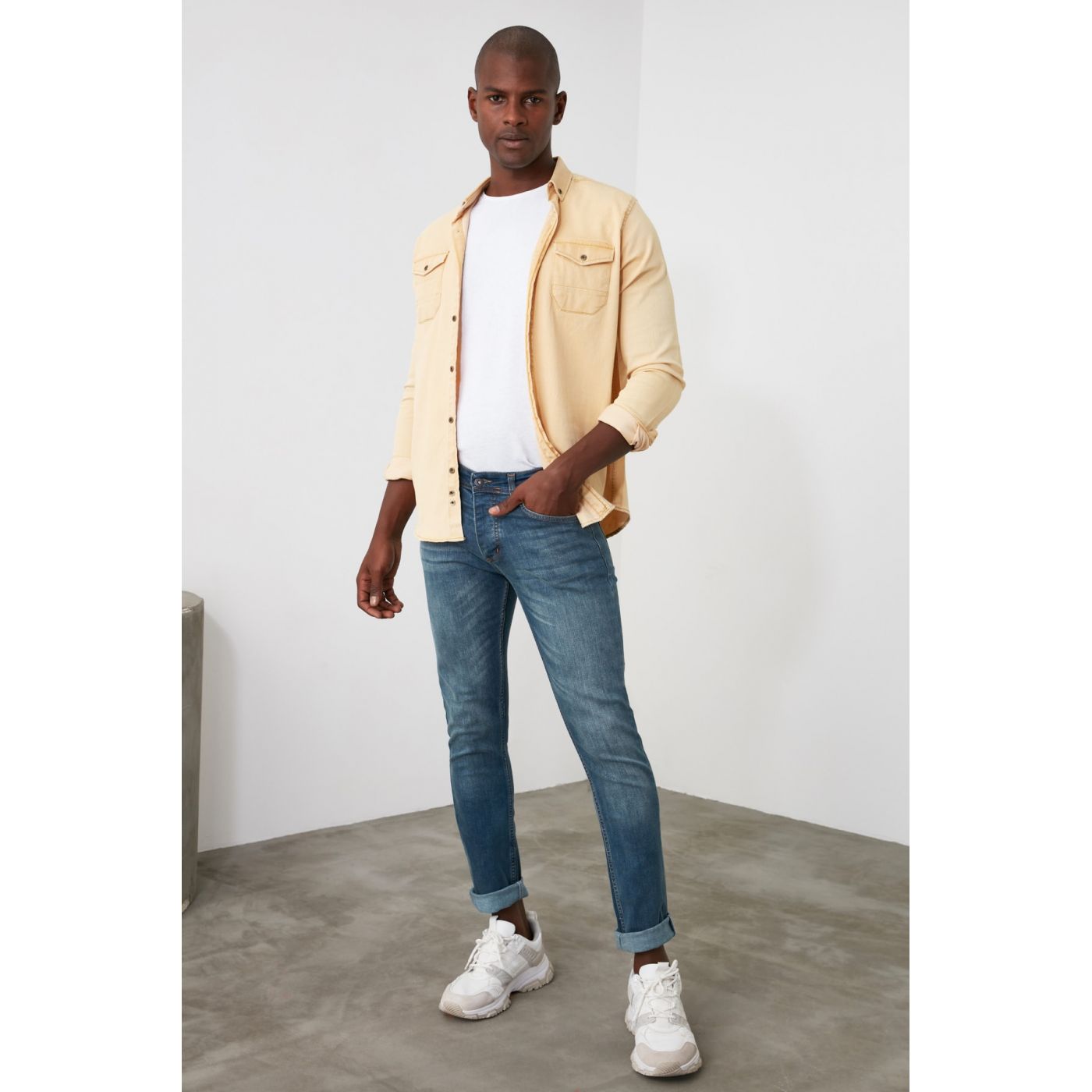 Trendyol Blue Men's Skinny Jeans