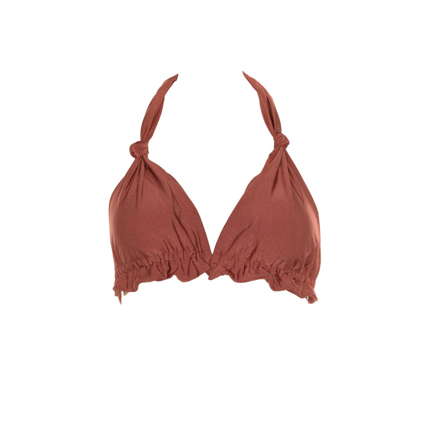 Trendyol Rose Dry Knot Detailed Bikini Top