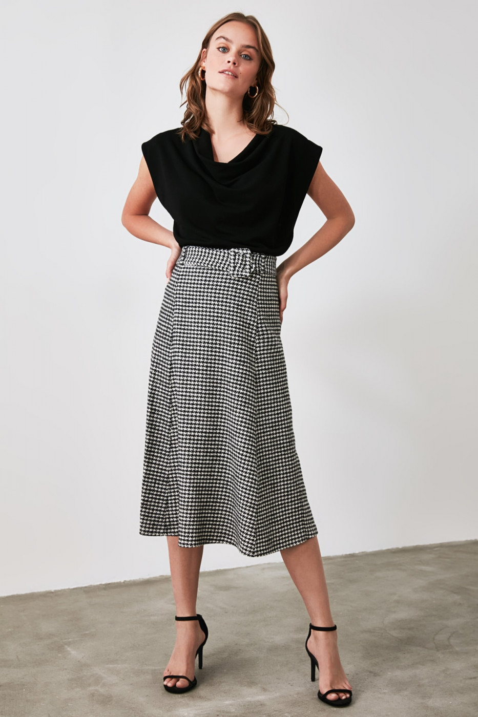 Trendyol Black BeltEd Skirt