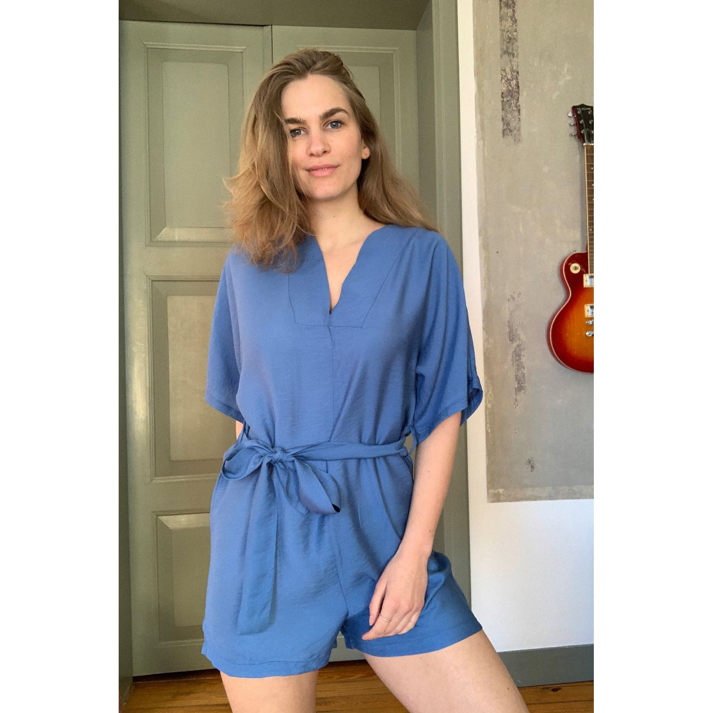 Trendyol Indigo BeltEd Jumpsuit