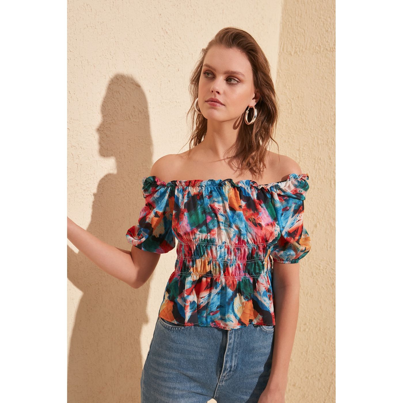 Trendyol Multi-Color Satin Blouse