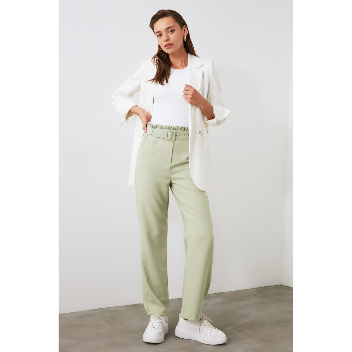 Trendyol Mint Basic Pants