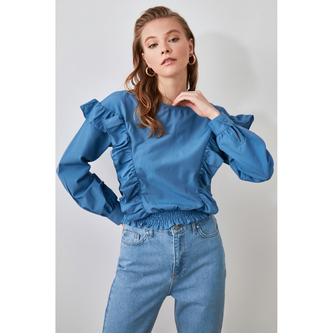 Trendyol Oil Frill Blouse