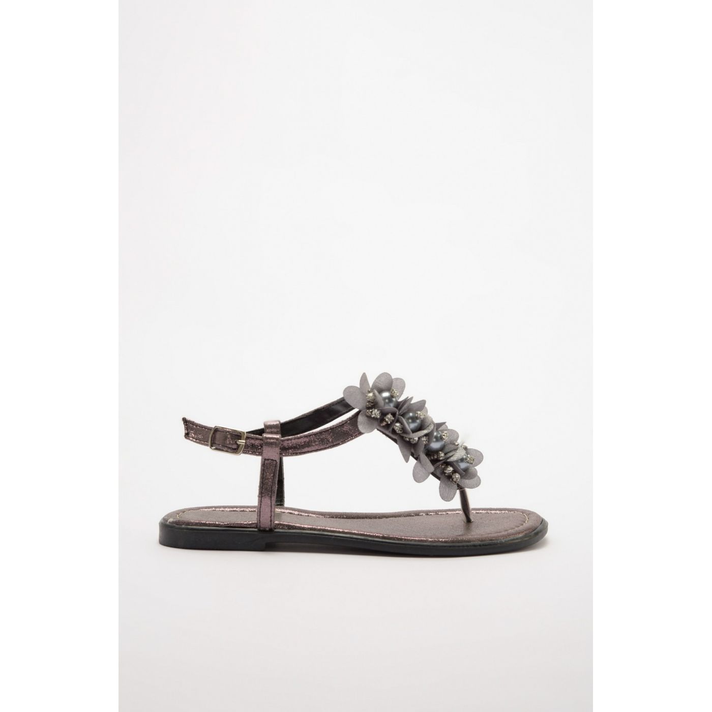 Trendyol Platinum Stone Detailed Women Sandals