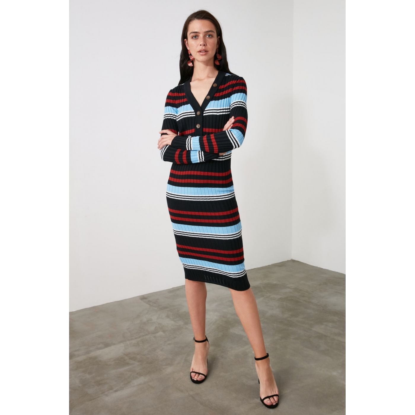 Trendyol Multicolored Knitwear Dress