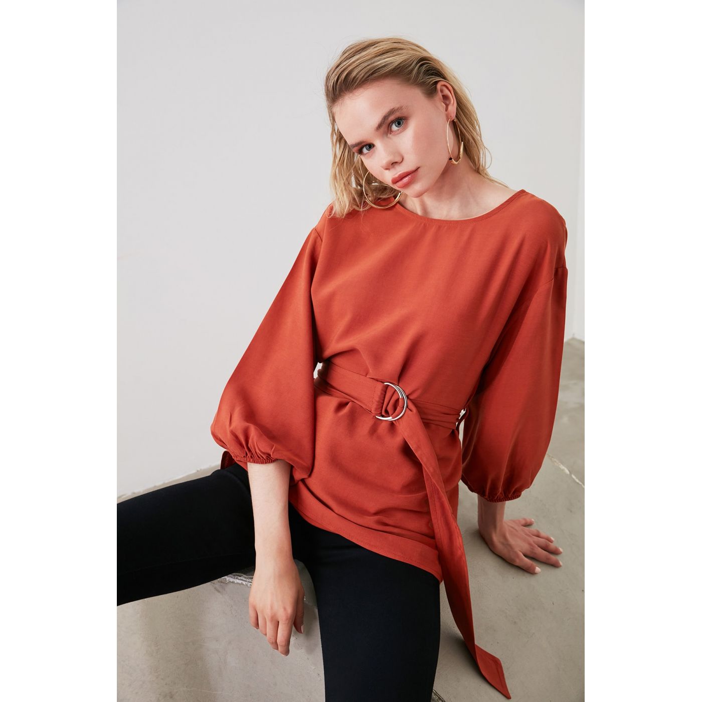Naiste pluus Trendyol Belted