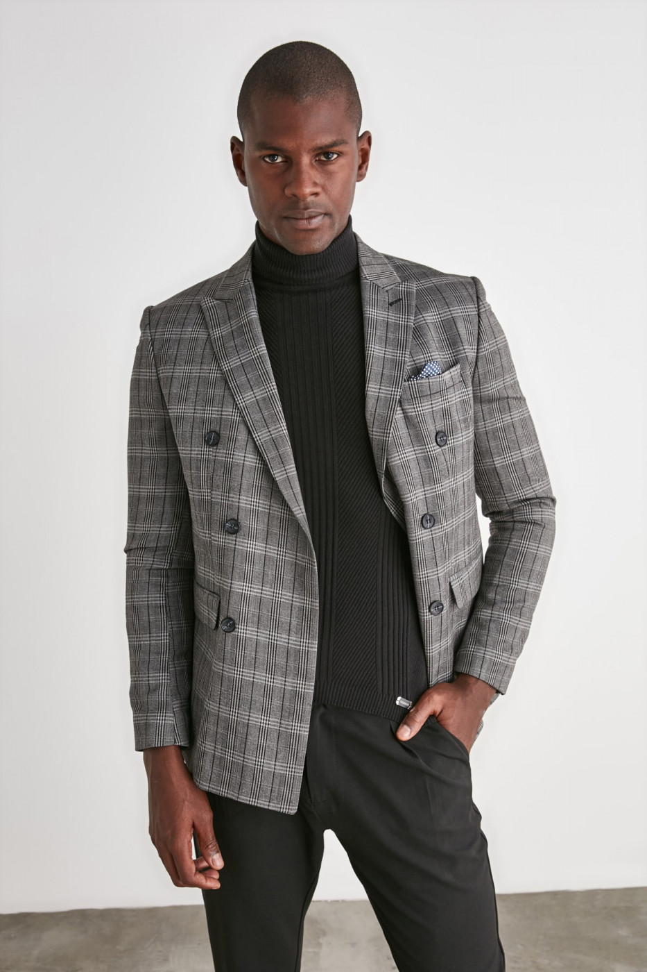 Trendyol Anthracite Men's Cruise Closure Jacket