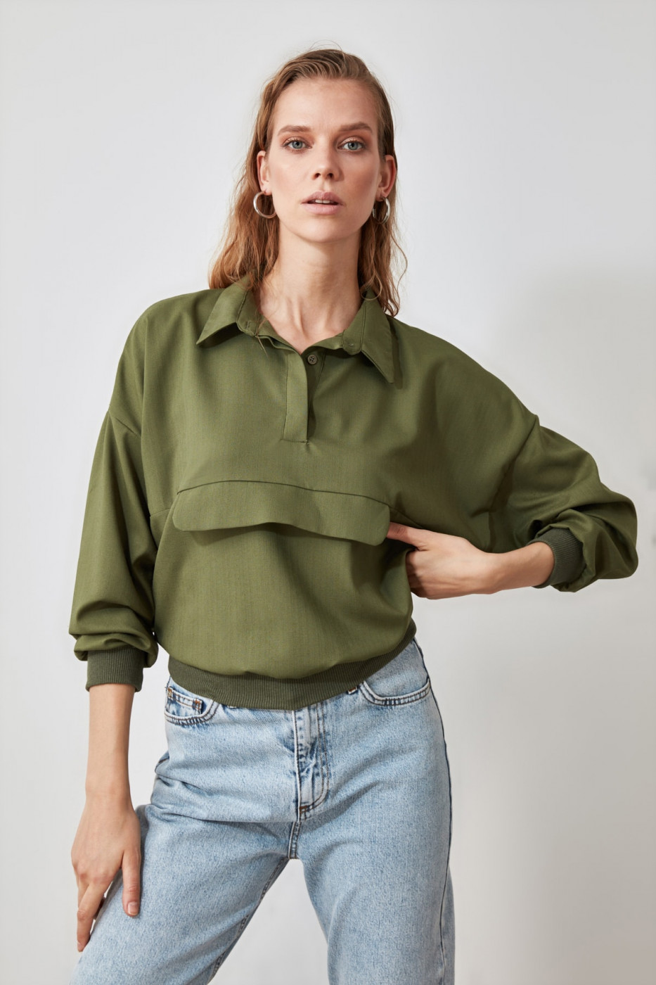 Trendyol Khai Mobile Detailed Blouse
