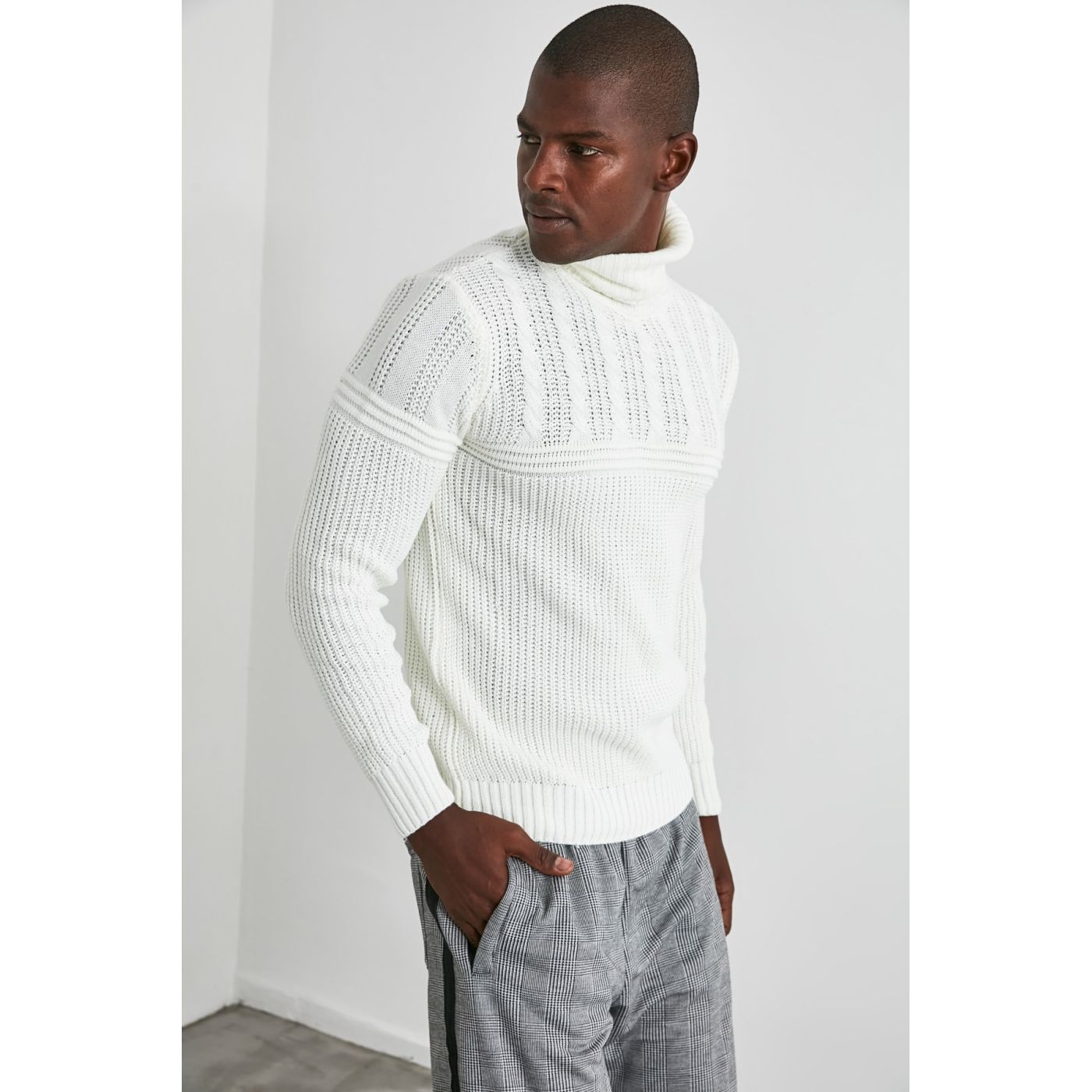 Trendyol Ekru Men's Sweater