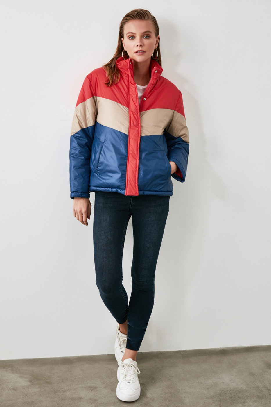 Trendyol MultiColor Block Inflatable Coat
