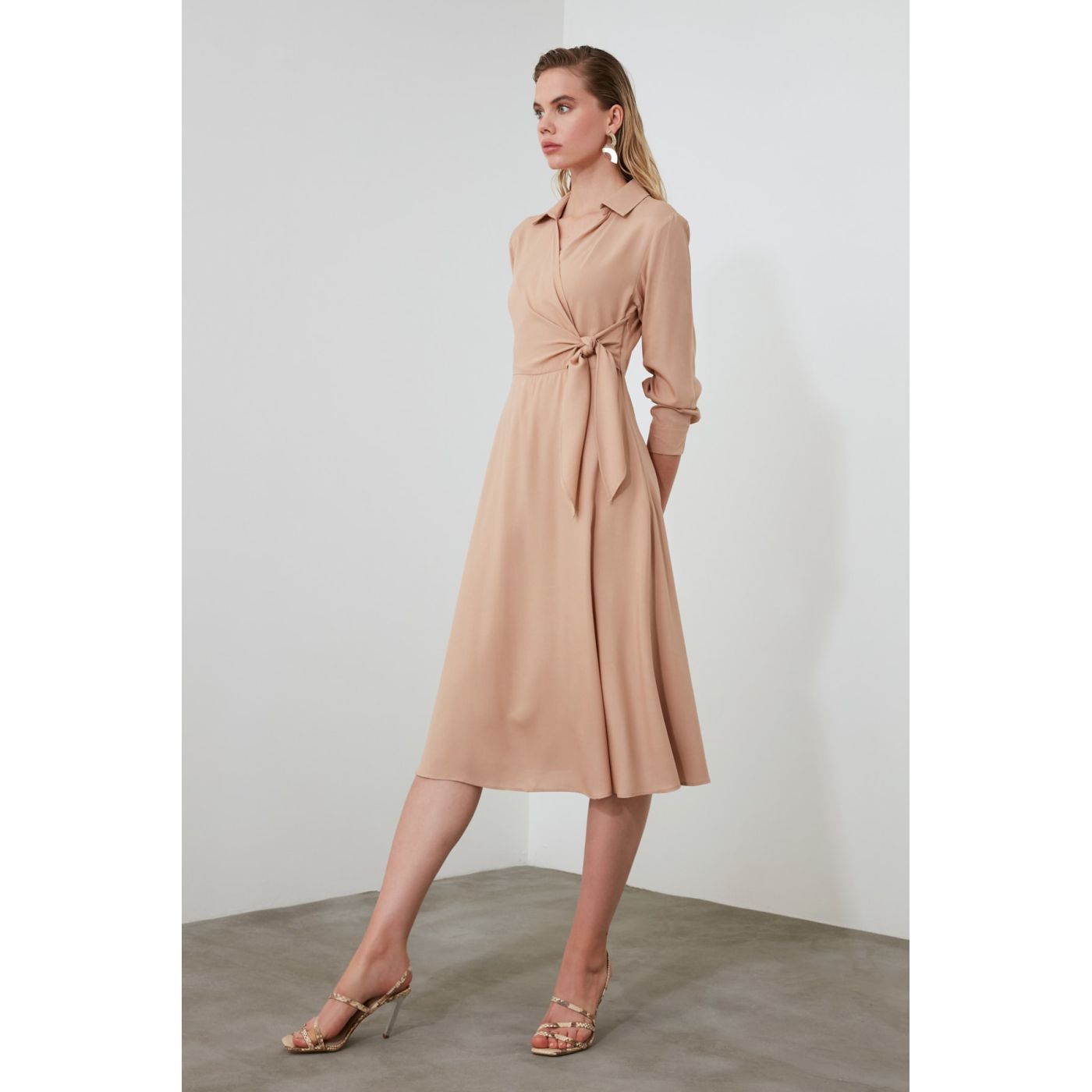 Trendyol Stone Mooring Detailed Dress