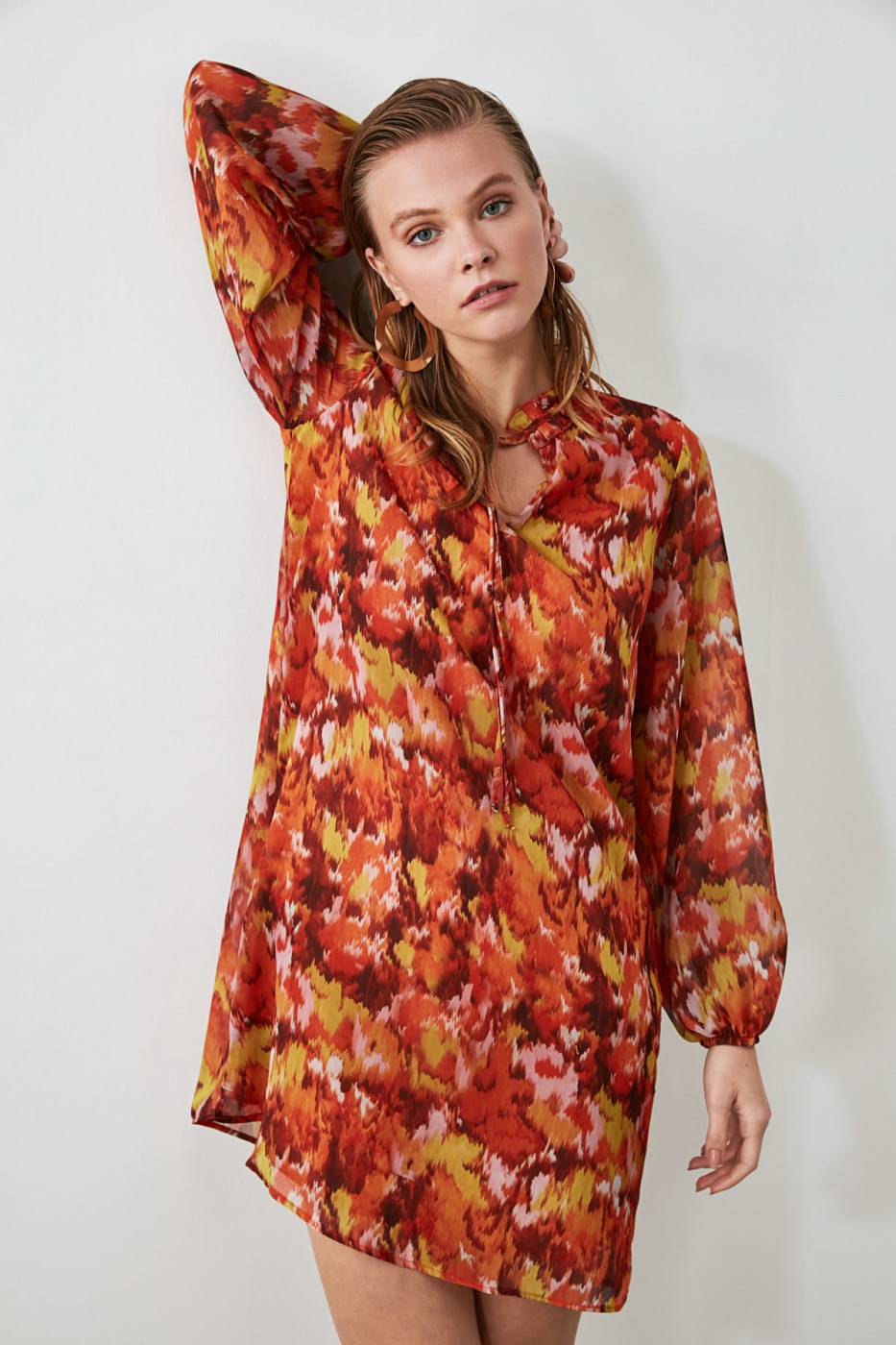 Trendyol MultiColored Collar Edifties Dress