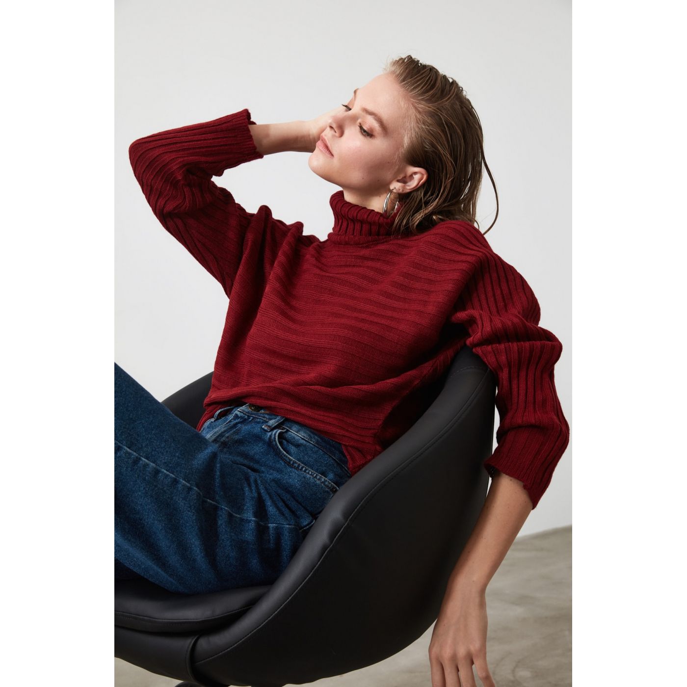 Trendyol Bordeaux Bogazk Cossack