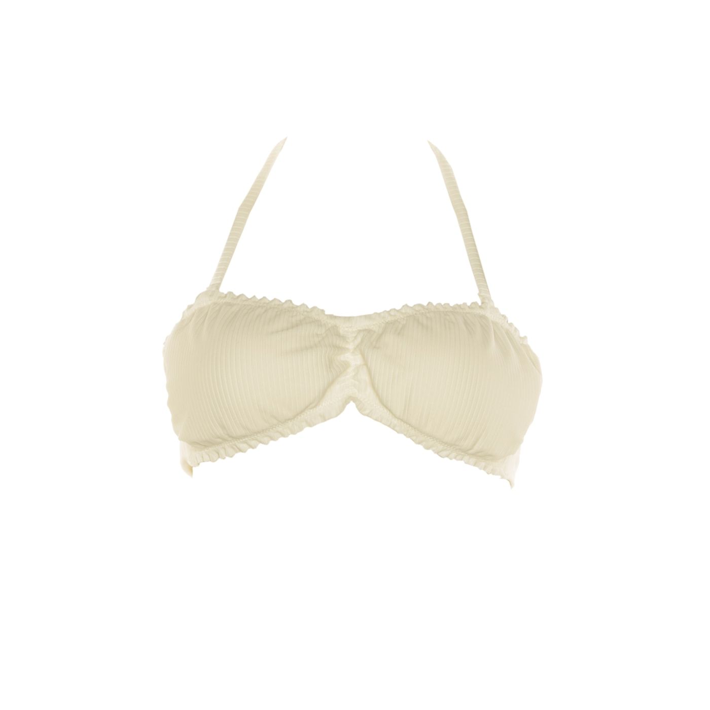 Trendyol Ekru Binding Detailed Bikini Top