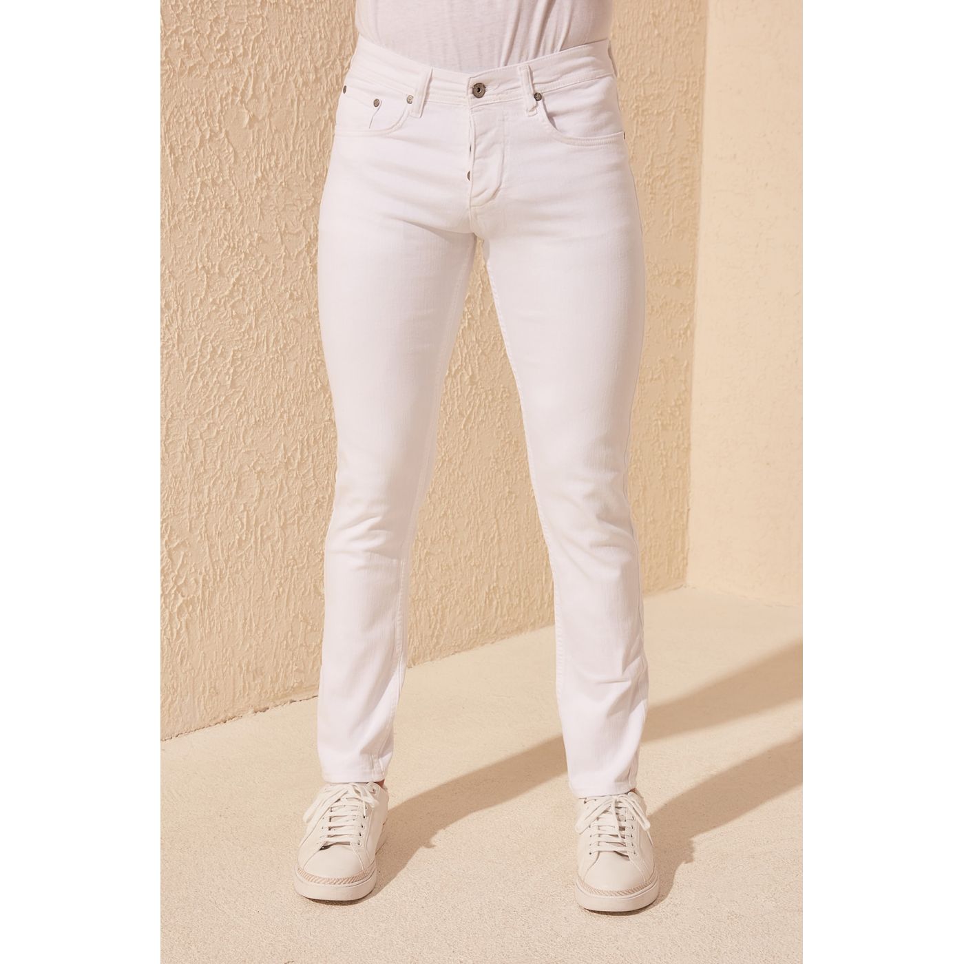 Trendyol White Male Skinny Pants