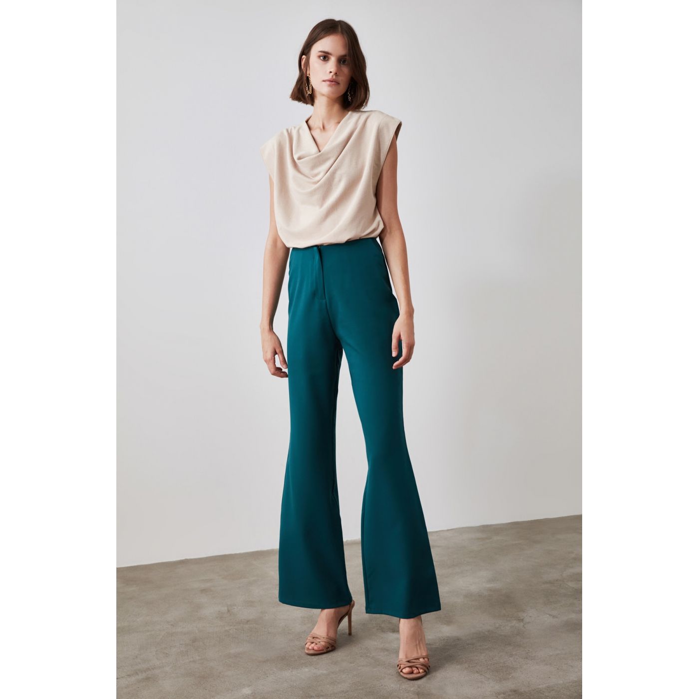 Trendyol Oil High Waist Pants