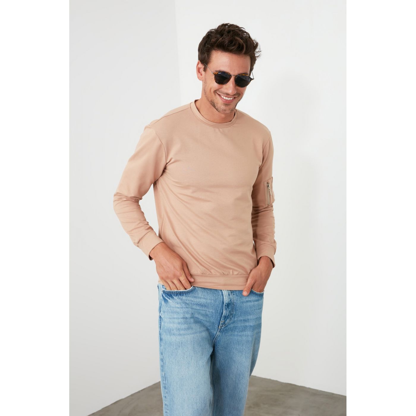 Meeste dressipluus Trendyol Zipper detailed