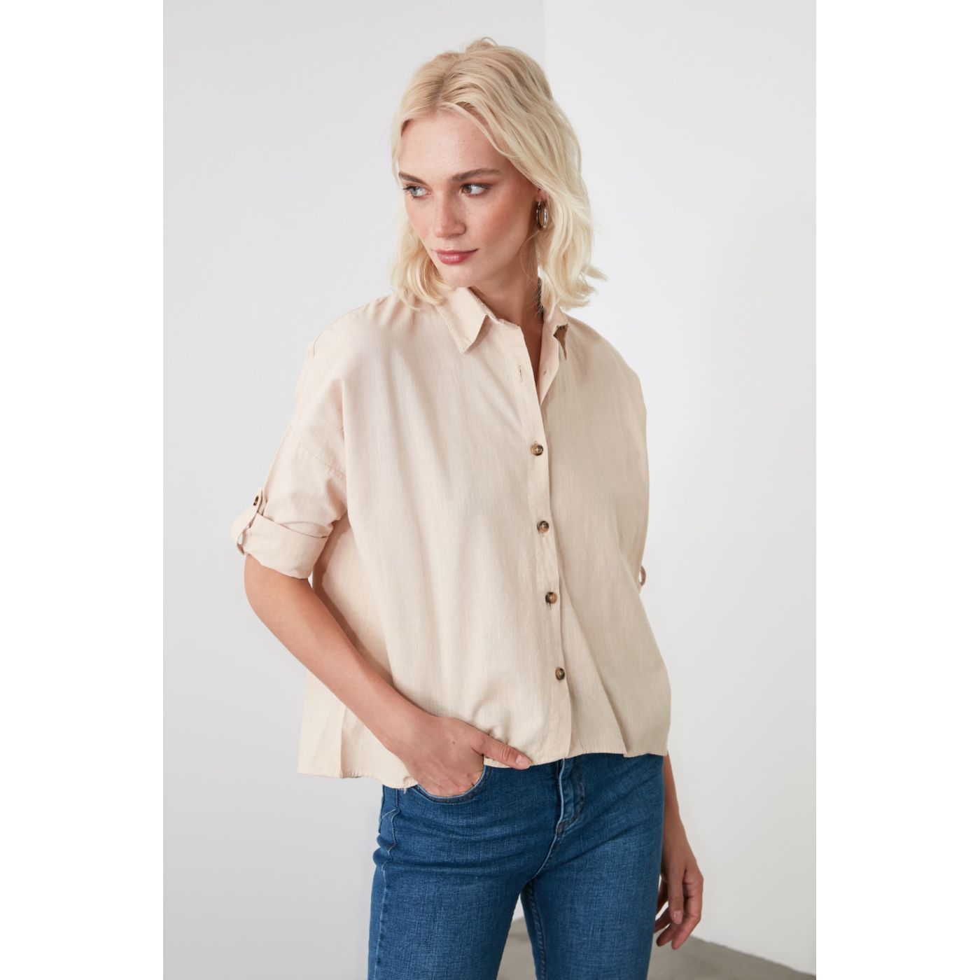 Trendyol Powder Basic Shirt