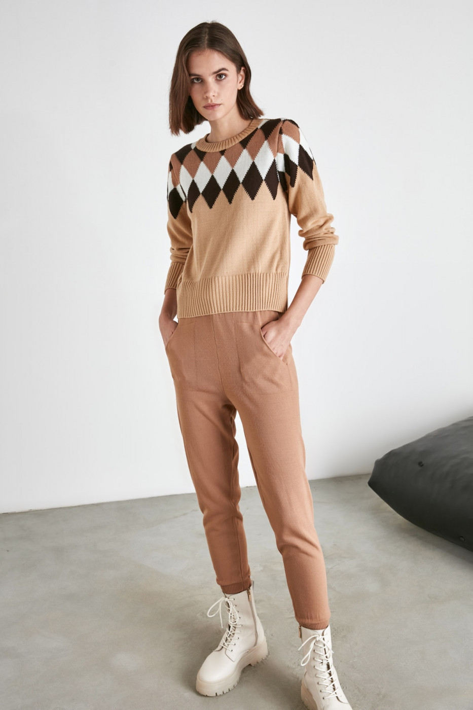 Trendyol Camel Knitwear Sweater