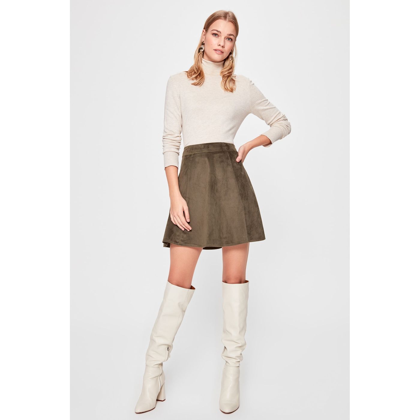 Trendyol Khaki Miniskirt