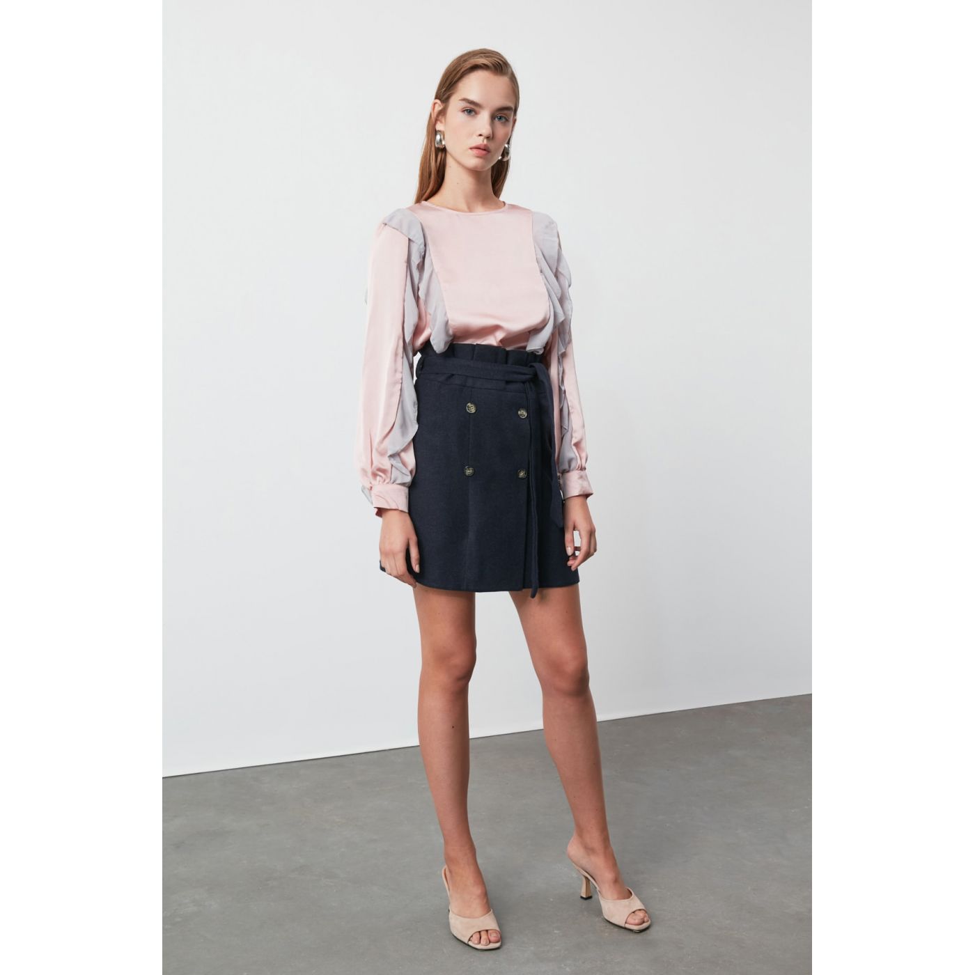 Trendyol Lila Arm Detailed Blouse