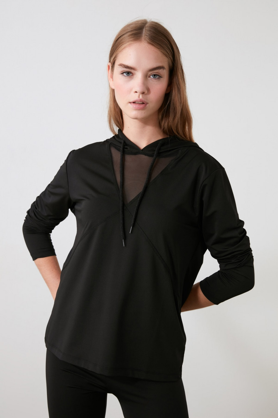 Naiste dressipluus Trendyol Tulle detailed