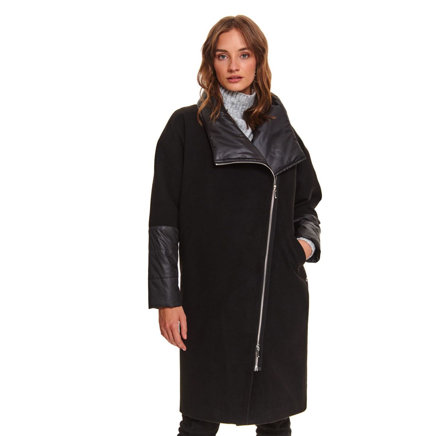 Naiste mantel Top Secret Zipper detailed
