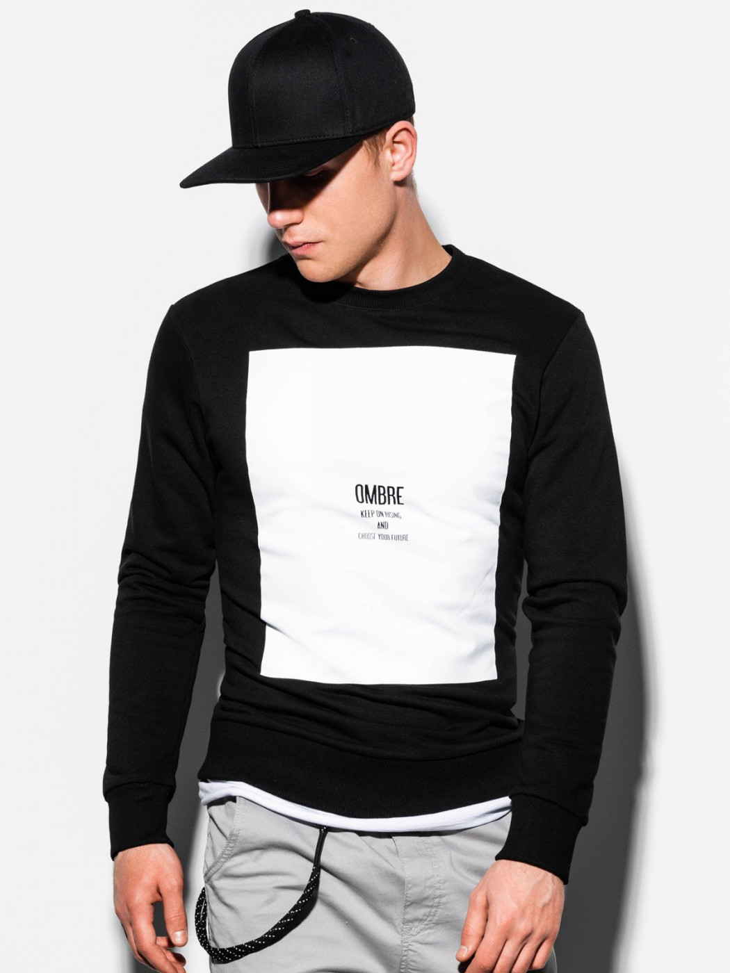 Ombre Clothing Men's printed sweatshirt B1045