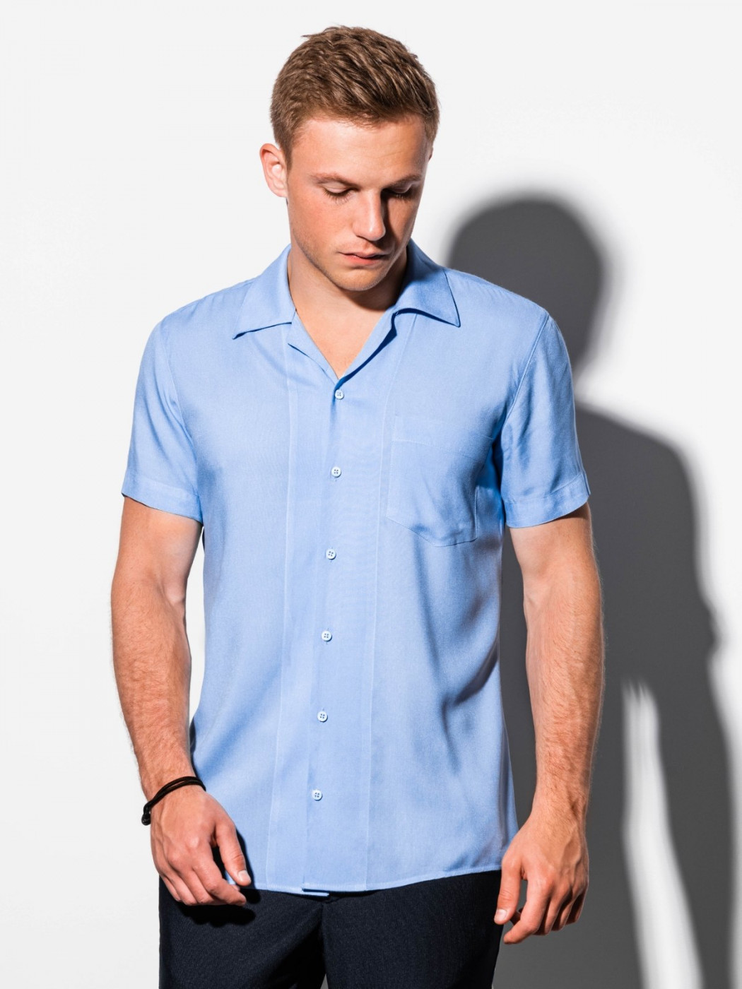 Ombre Clothing Men's shirt with short sleeves K561