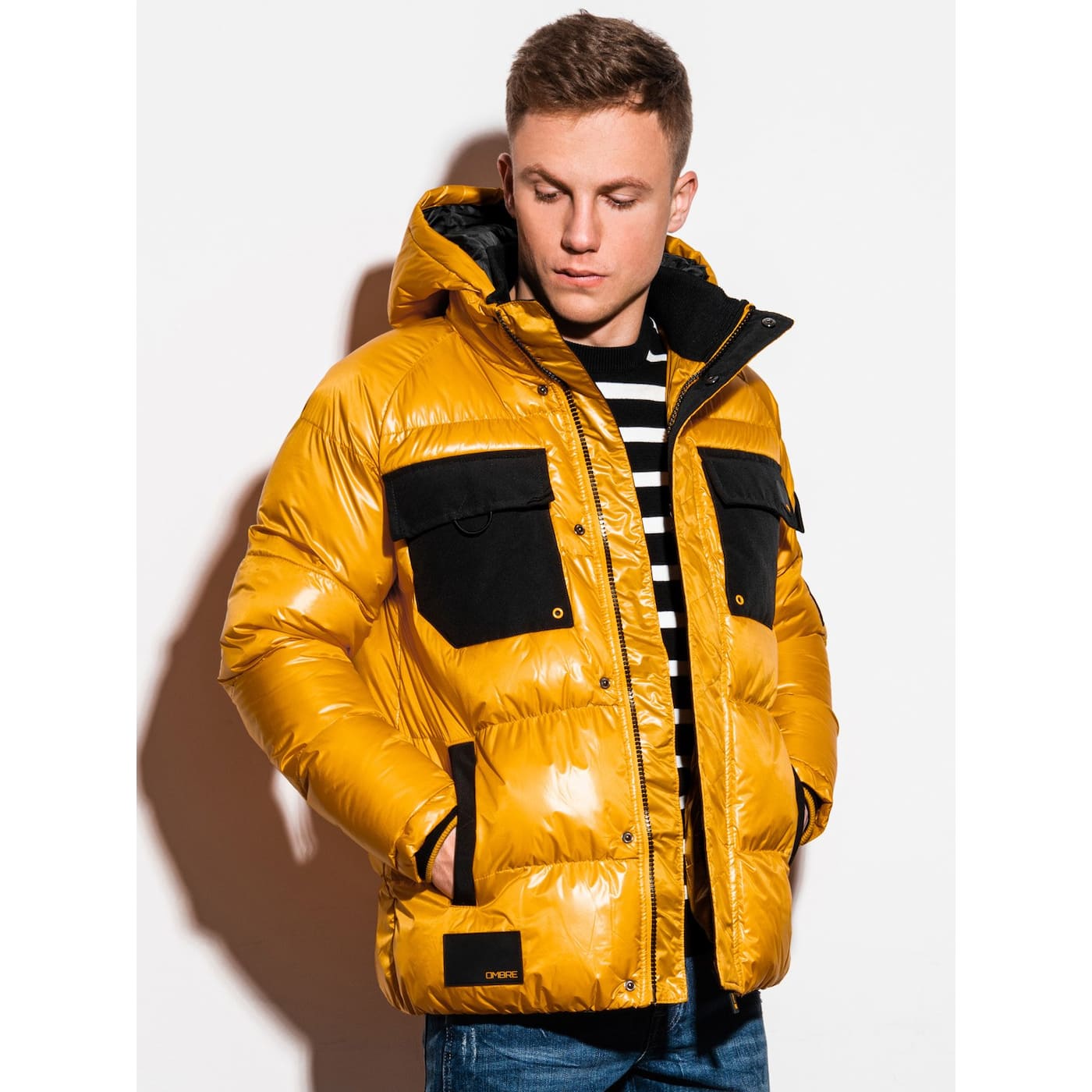 Ombre Clothing Men's mid-season jacket C457
