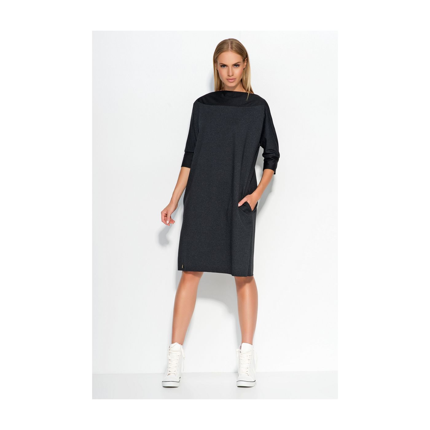 Makadamia Woman's Dress M317  Melange