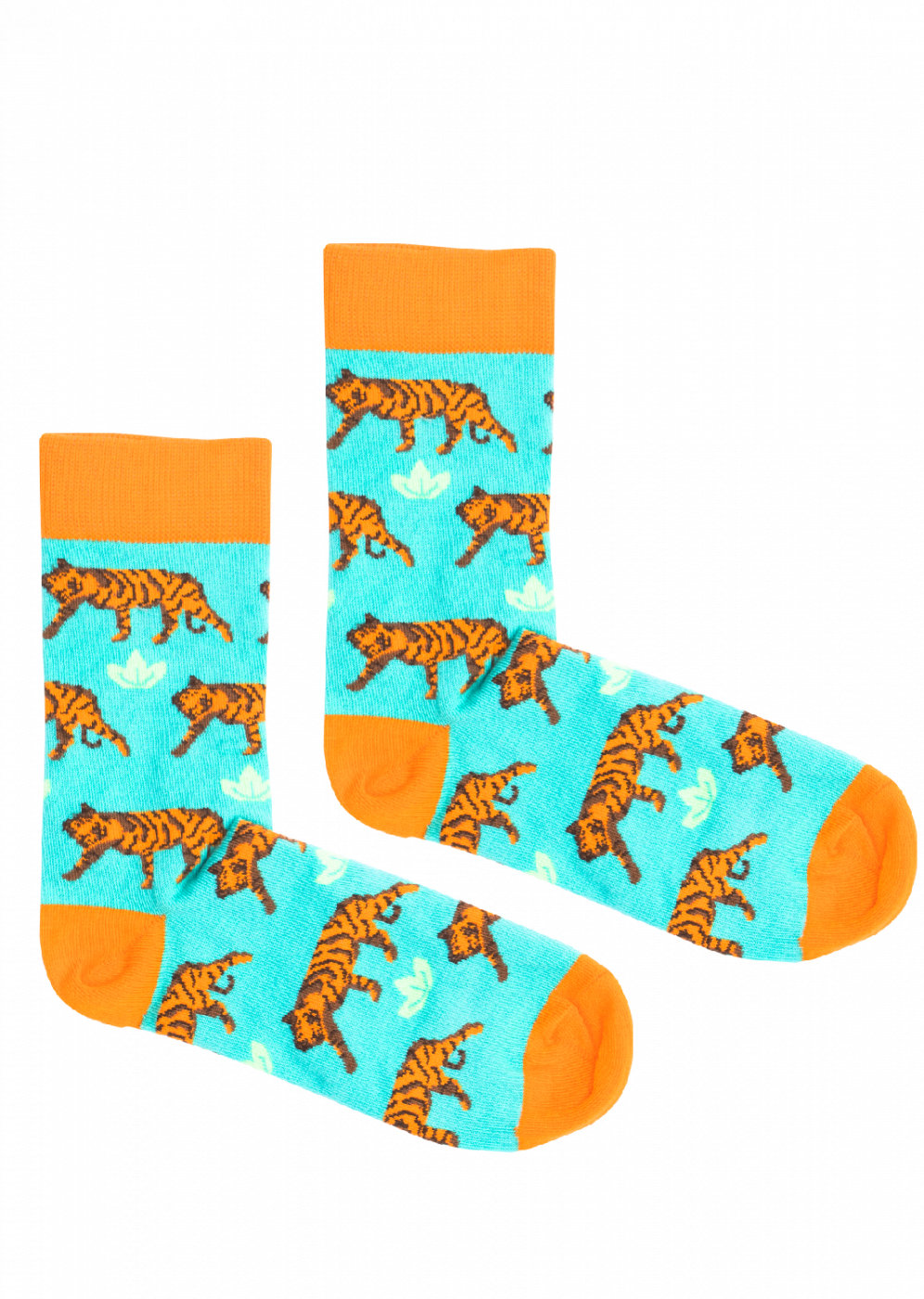 Kabak Unisex's Socks Patterned Tigers