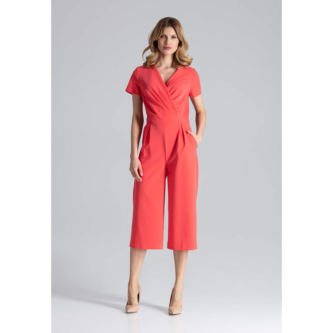 Figl Woman's Jumpsuit M664 Coral