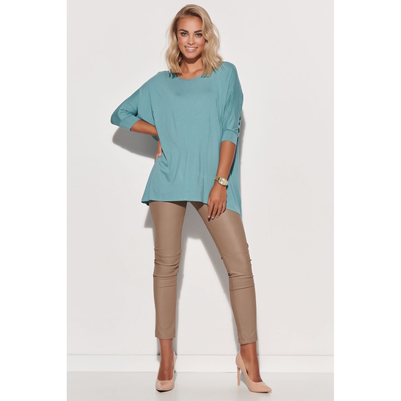 Makadamia Woman's Blouse M583 Mint