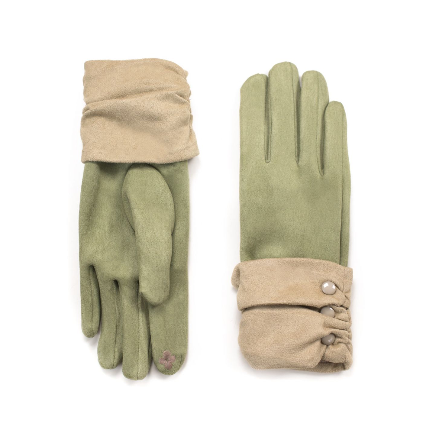 Art Of Polo Woman's Gloves rk18412 Olive