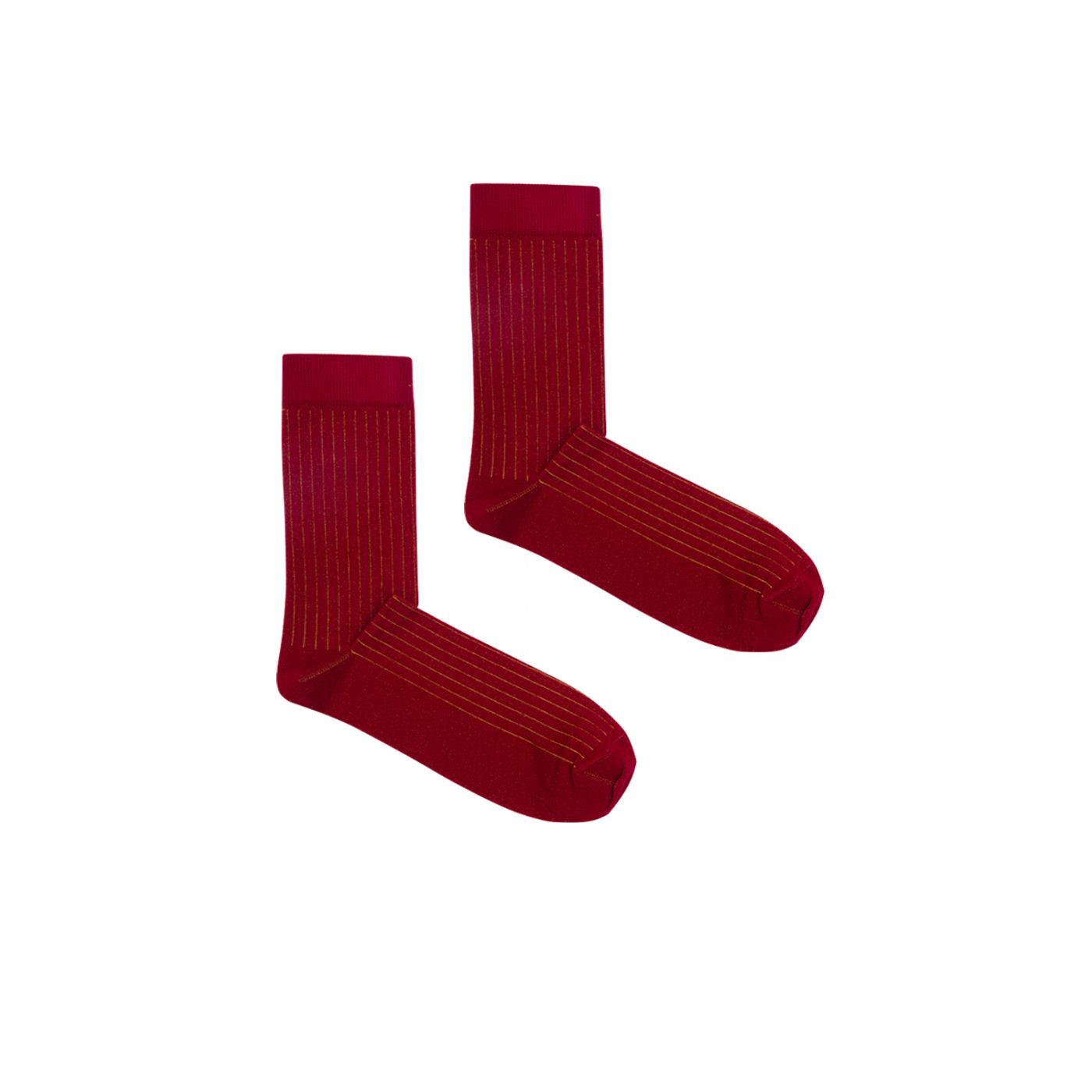 Kabak Unisex's Socks Classic Ribbed Burgundy