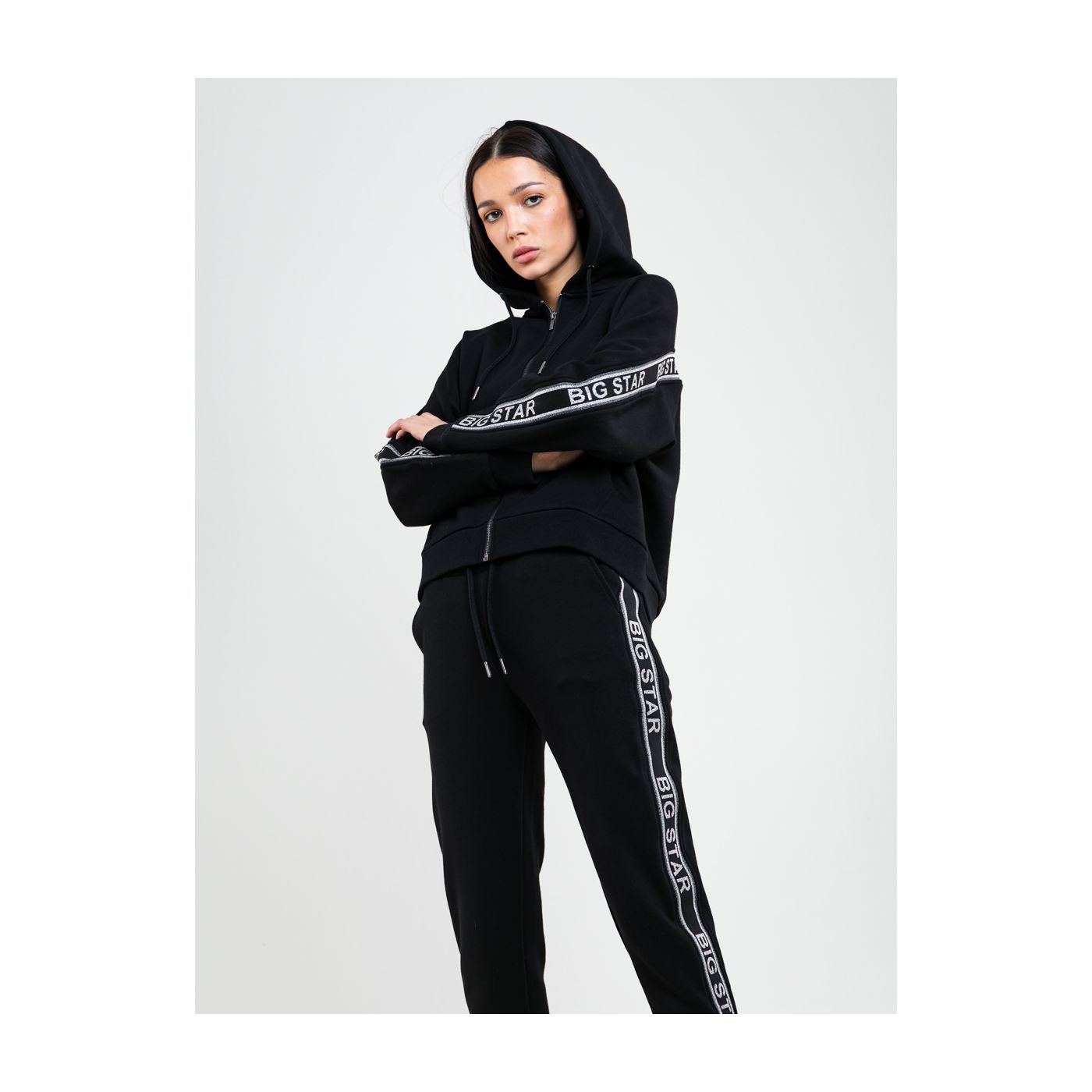Big Star Woman's Zip Hooded Sweatshirt 174246 -906