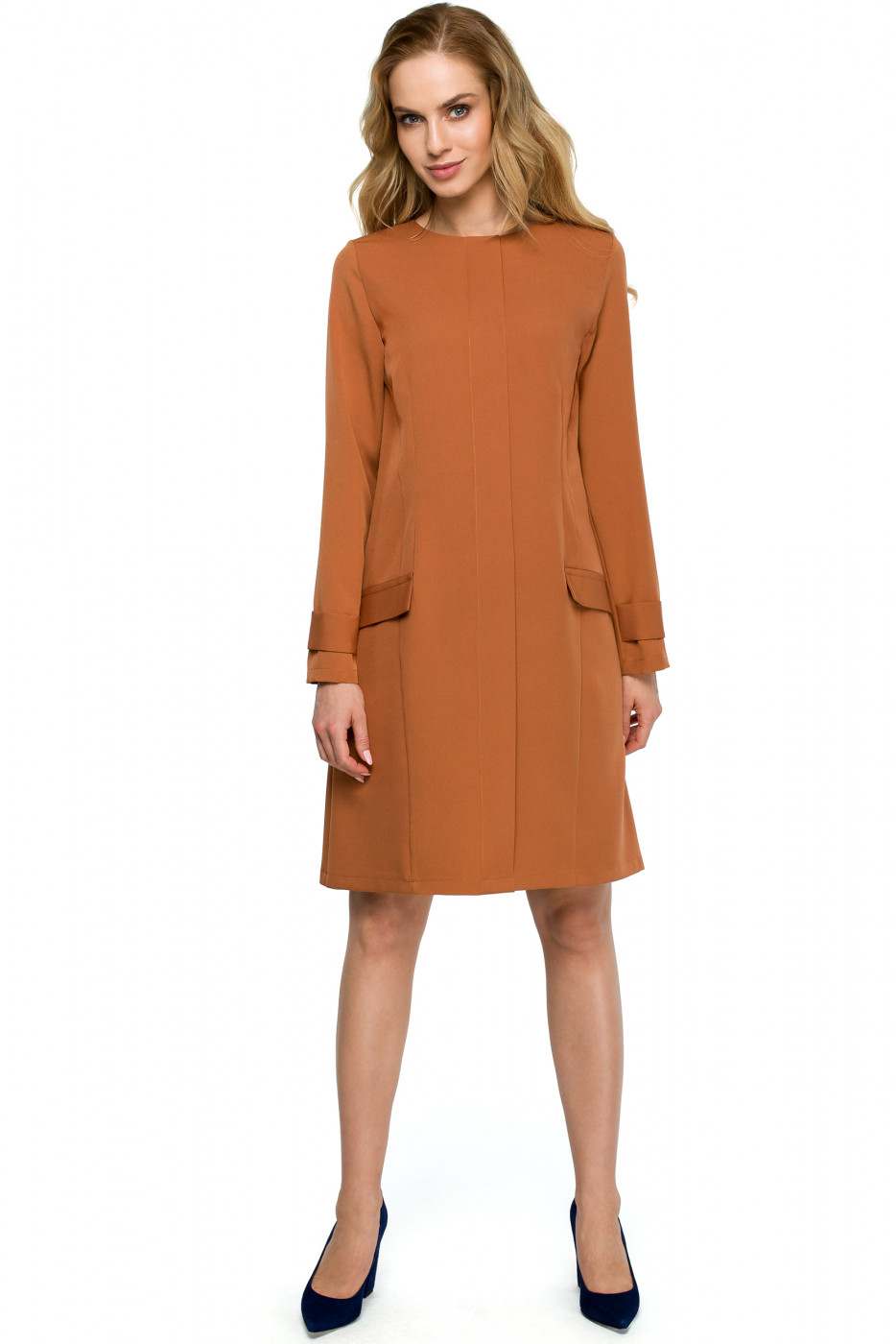 Stylove Woman's Dress S117 Ginger