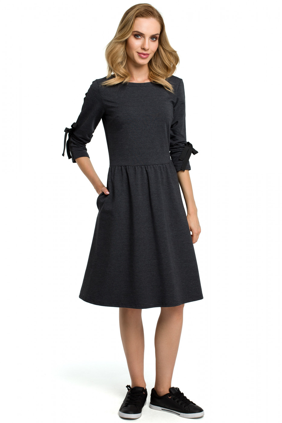 Made Of Emotion Woman's Dress M388 Graphite